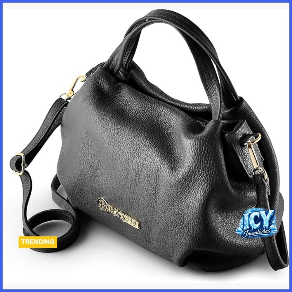 Genuine Soft Leather Crossbody Shoulder Bag Medium Satchel